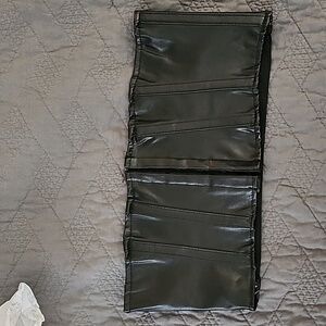 Darque black vegan leather waist cincher/belt